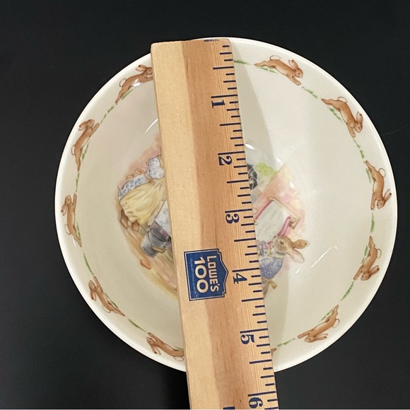 Vintage 1936 ROYAL DOULTON England “Bunnykins” English Fine Bone China 4pc Set - Picture 14 of 16